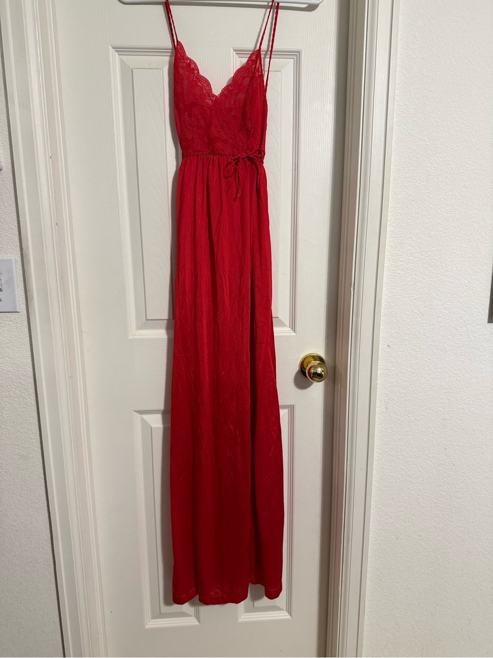 Gilead Vintage Red Slip Dress 1970's